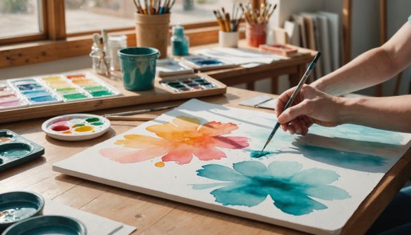 L'aquarelle moderne séduit de nombreux artistes débutants