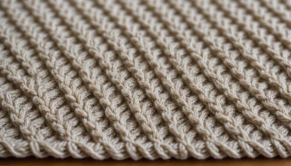 Le point de riz apporte du relief aux tricots