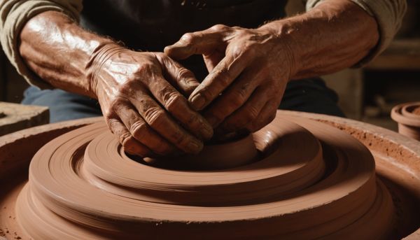 Le travail de la terre cuite demande de la patience