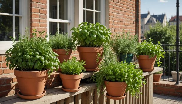 Les plantes aromatiques indispensables sur le balcon